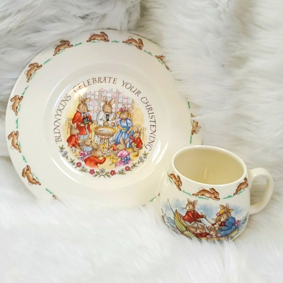 Vtg Bunnykins Celebrate Your Christening Bundle